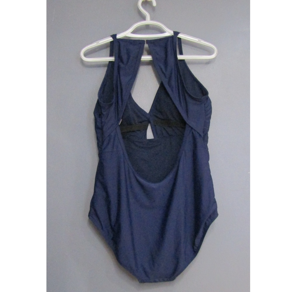 NEW Marilyn Monroe Blue Retro Swimsuit Key Hole 3X - Picture 4 of 7